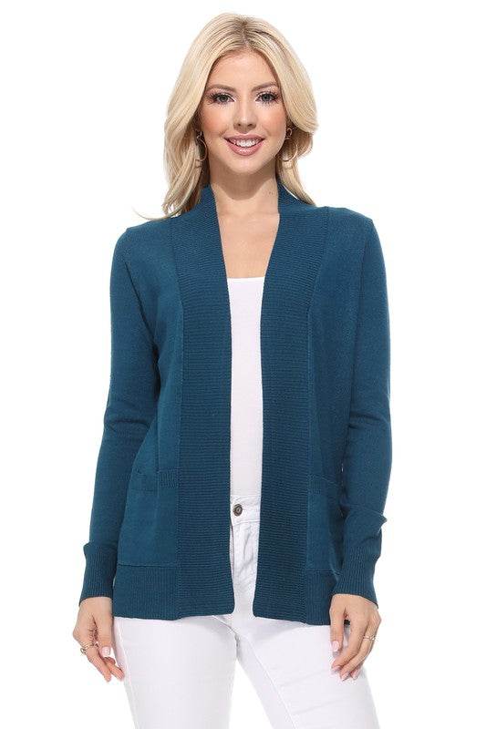Open Front Shrug Sweater Knit Cardigan - DaTrendStore.Com