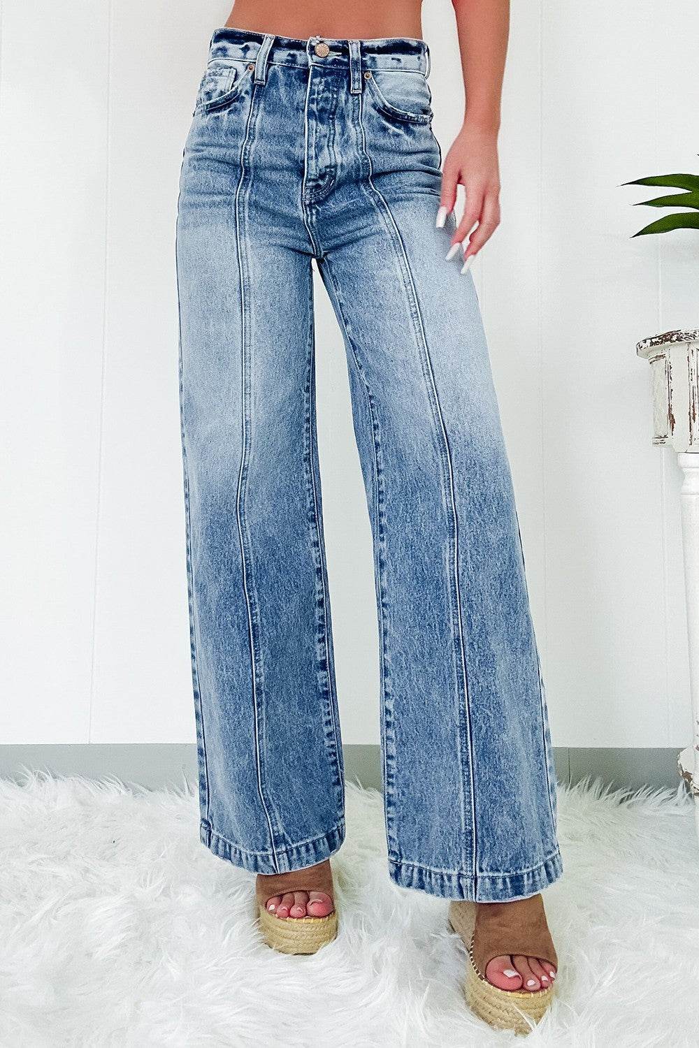 High Waist Wide Leg Jeans - DaTrendStore.Com