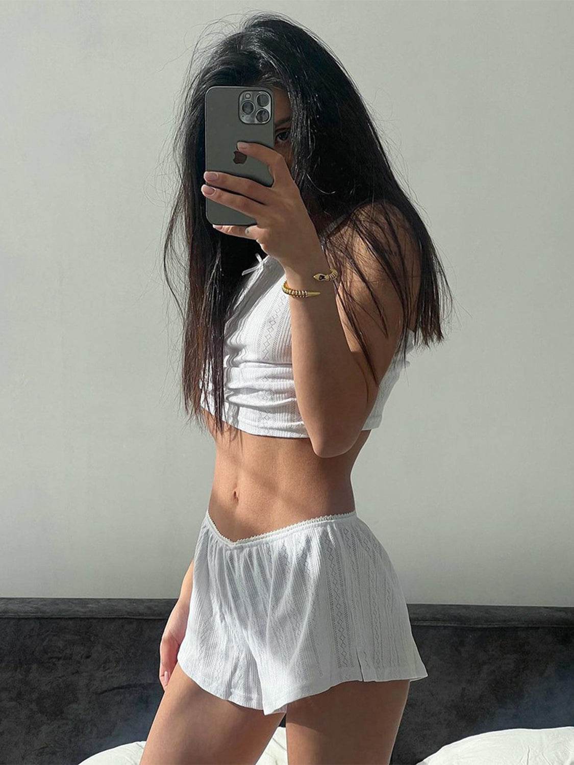 Square Neck Cami and Shorts Set - DaTrendStore.Com