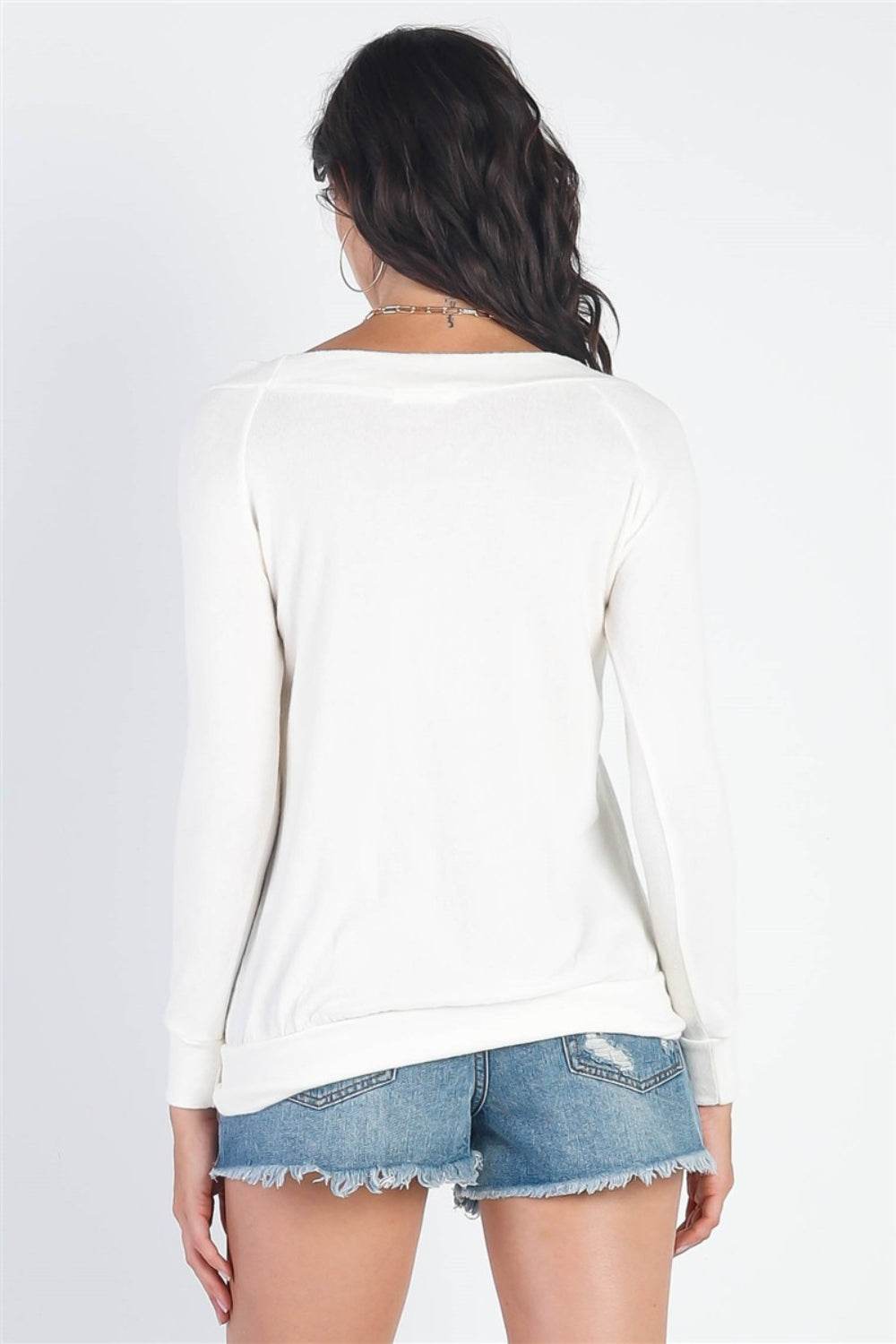 Cherish Apparel Flannel Long Sleeve Top - DaTrendStore.Com