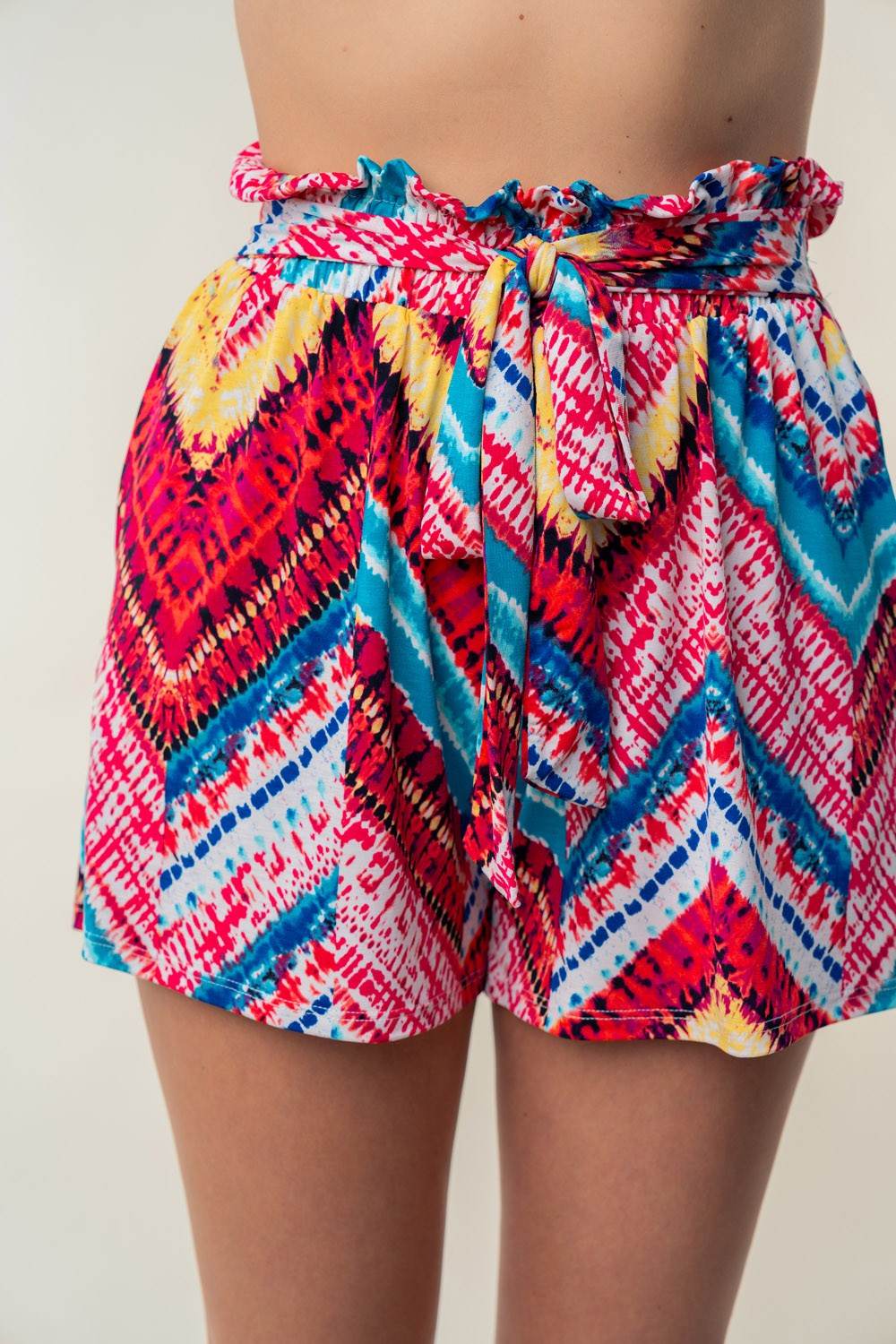 White Birch High Waisted Printed Shorts - DaTrendStore.Com