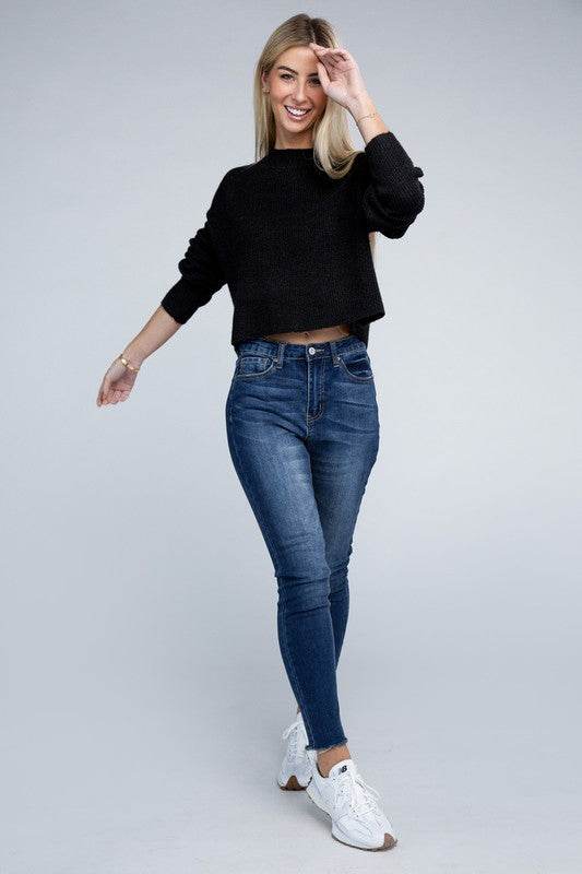 Mock Neck Pullover - DaTrendStore.Com