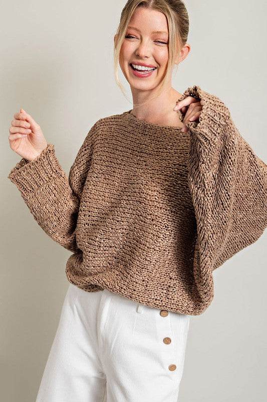 Loose Fit Knit Top - DaTrendStore.Com