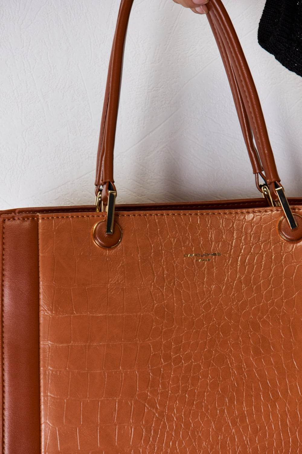 David Jones Texture PU Leather Handbag - DaTrendStore.Com