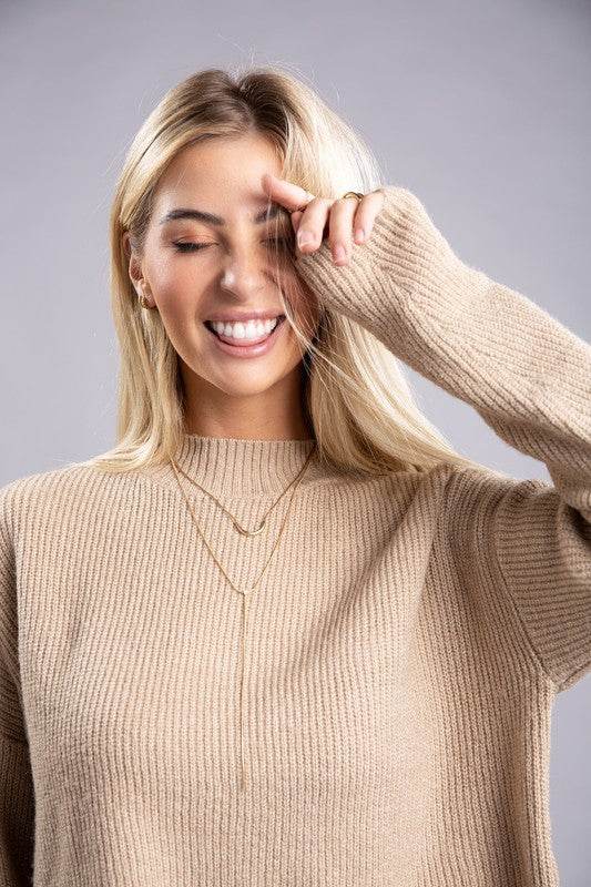 Mock Neck Pullover - DaTrendStore.Com