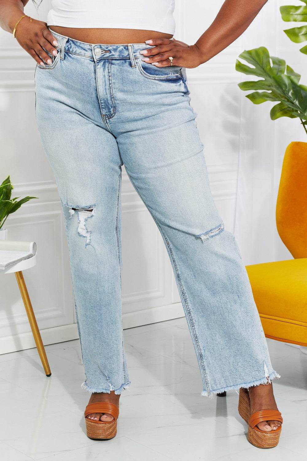 Vervet by Flying Monkey Full Size Allie 90's Dad Jean - DaTrendStore.Com