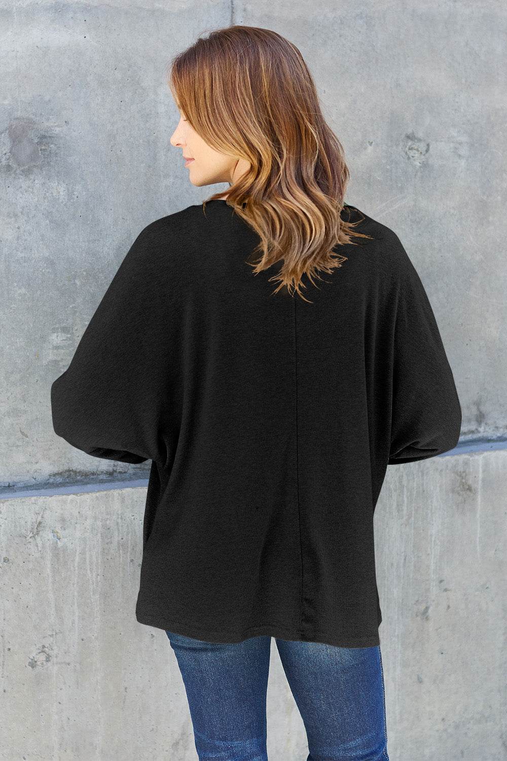 Double Take Full Size Round Neck Long Sleeve T-Shirt - DaTrendStore.Com