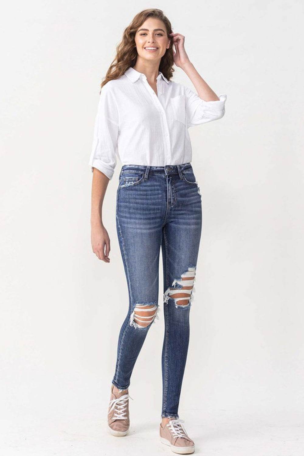 Lovervet Hayden Full Size High Rise Skinny - DaTrendStore.Com
