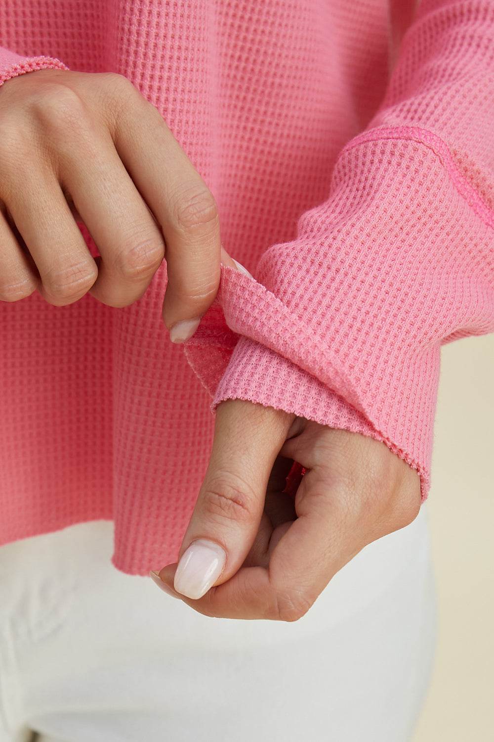 Double Take Full Size High-Low Dropped Shoulder Long Sleeve Hoodie - DaTrendStore.Com