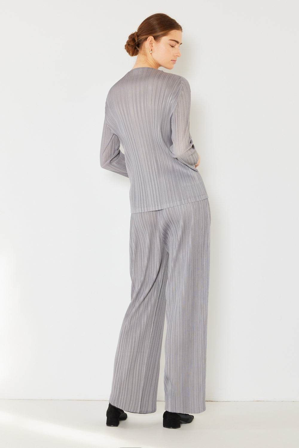 Marina West Swim Pleated Elastic-Waist Straight Pants - DaTrendStore.Com