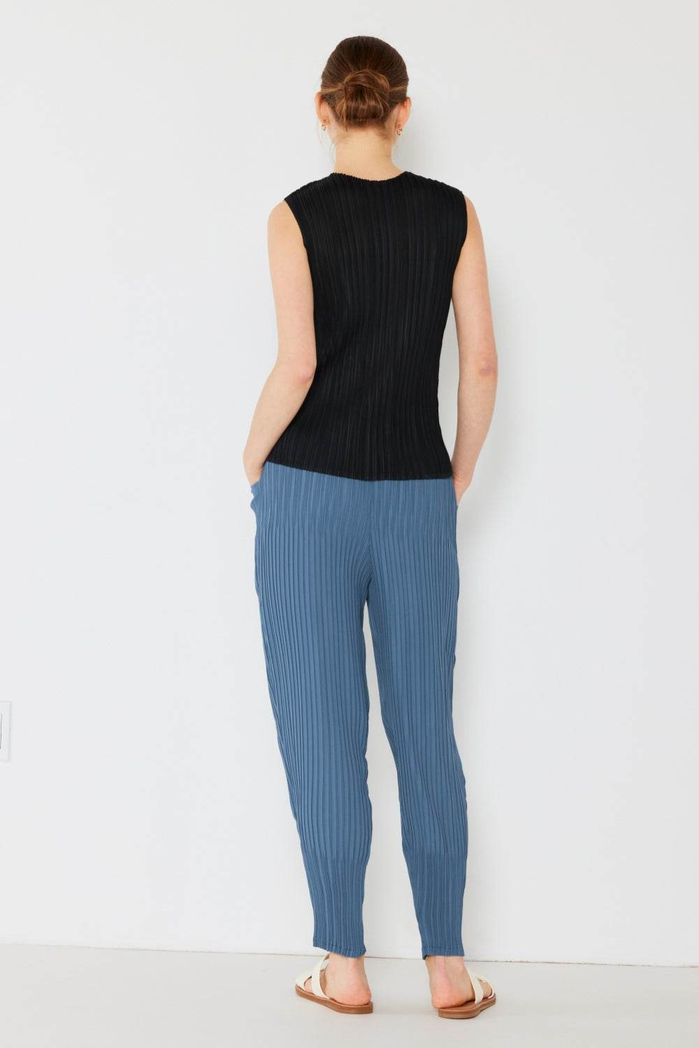 Marina West Swim Pleated Relaxed-Fit Slight Drop Crotch Jogger - DaTrendStore.Com