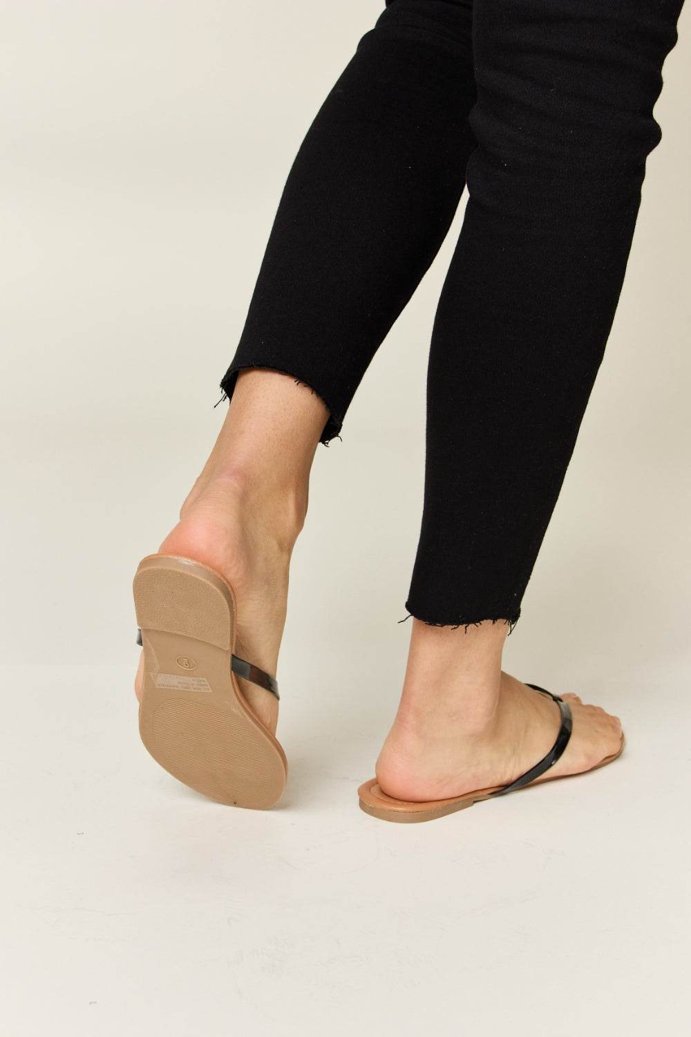 WILD DIVA PU Leather Open Toe Sandals - DaTrendStore.Com