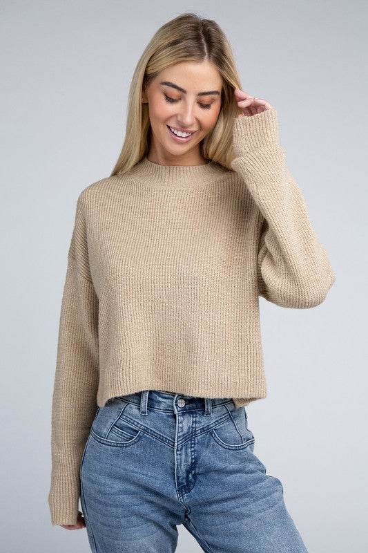 Mock Neck Pullover - DaTrendStore.Com