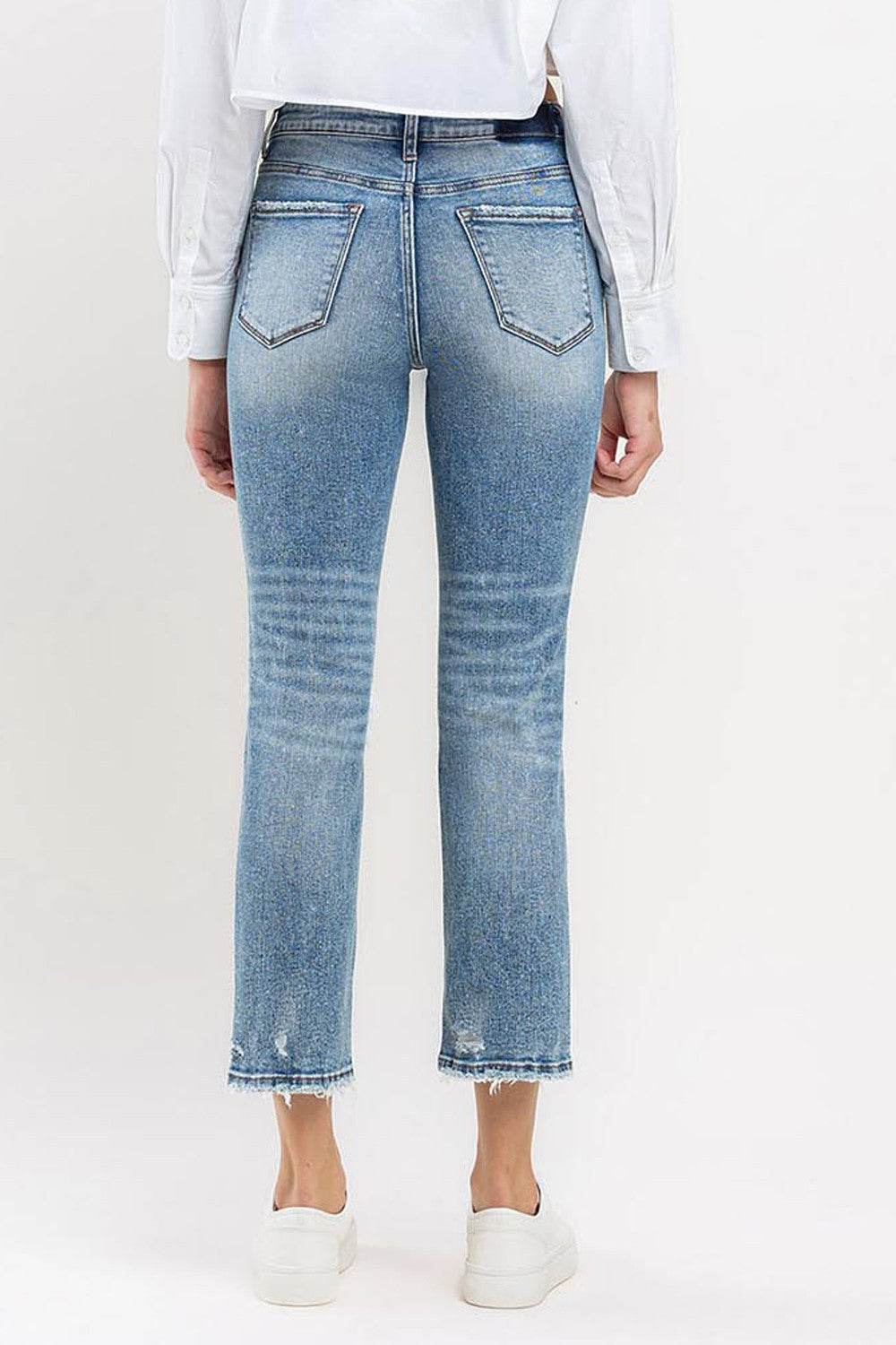 Lovervet Full Size High Rise Slim Straight Jeans - DaTrendStore.Com