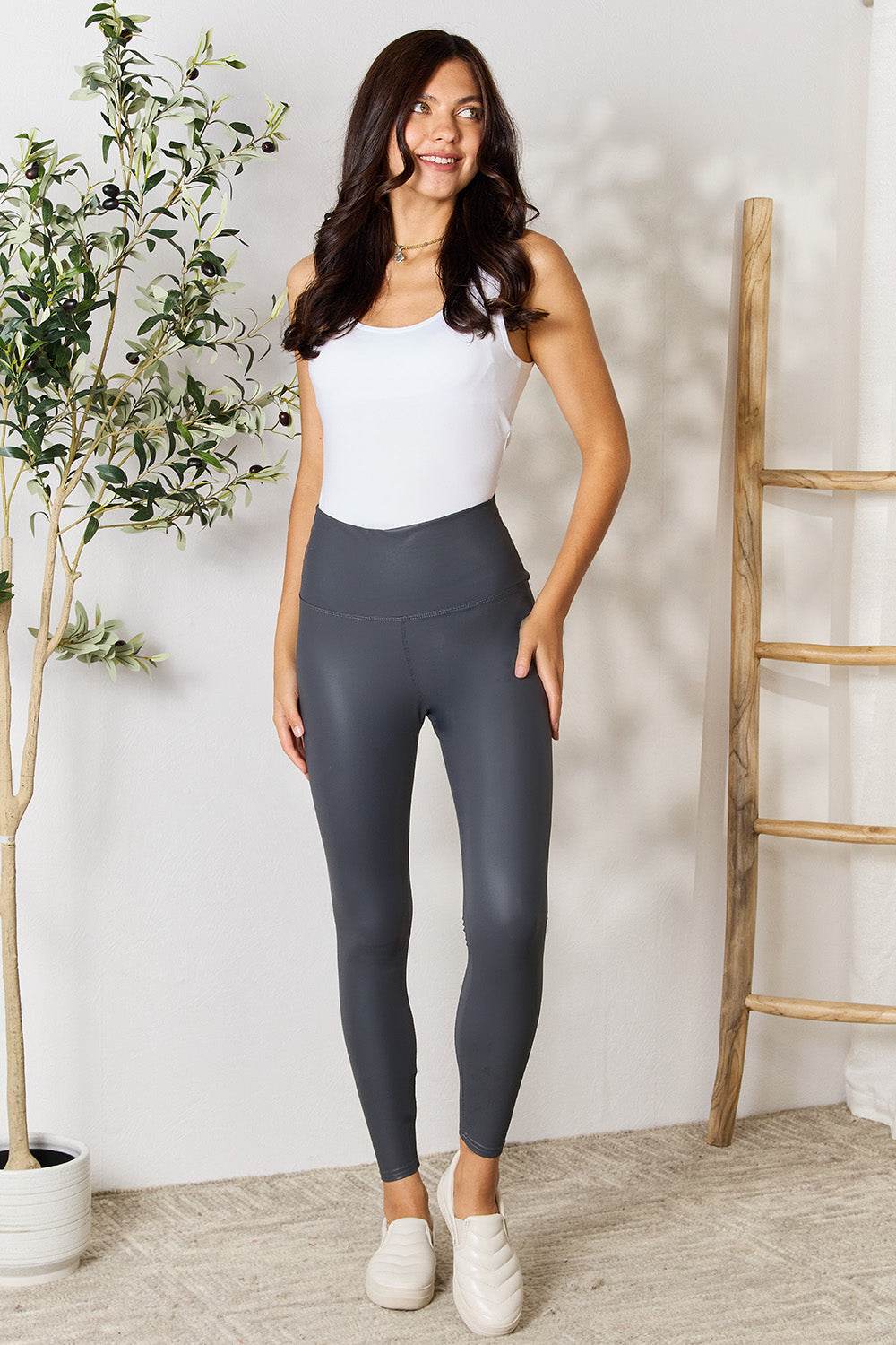 LOVEIT Full Size Wide Waistband High Waist Leggings - DaTrendStore.Com