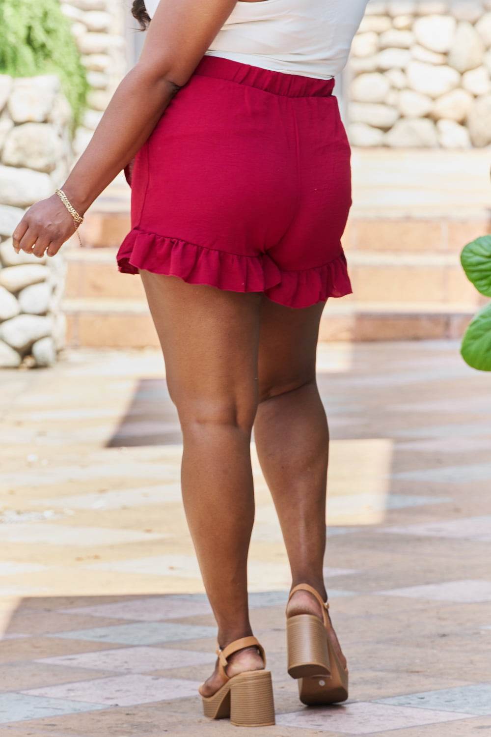 GeeGee Remember Me Plus Size Ruffled Hem Skort - DaTrendStore.Com