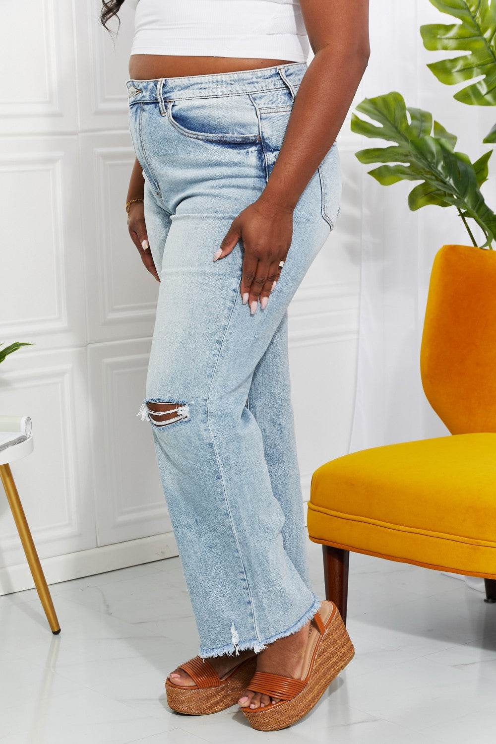 Vervet by Flying Monkey Full Size Allie 90's Dad Jean - DaTrendStore.Com