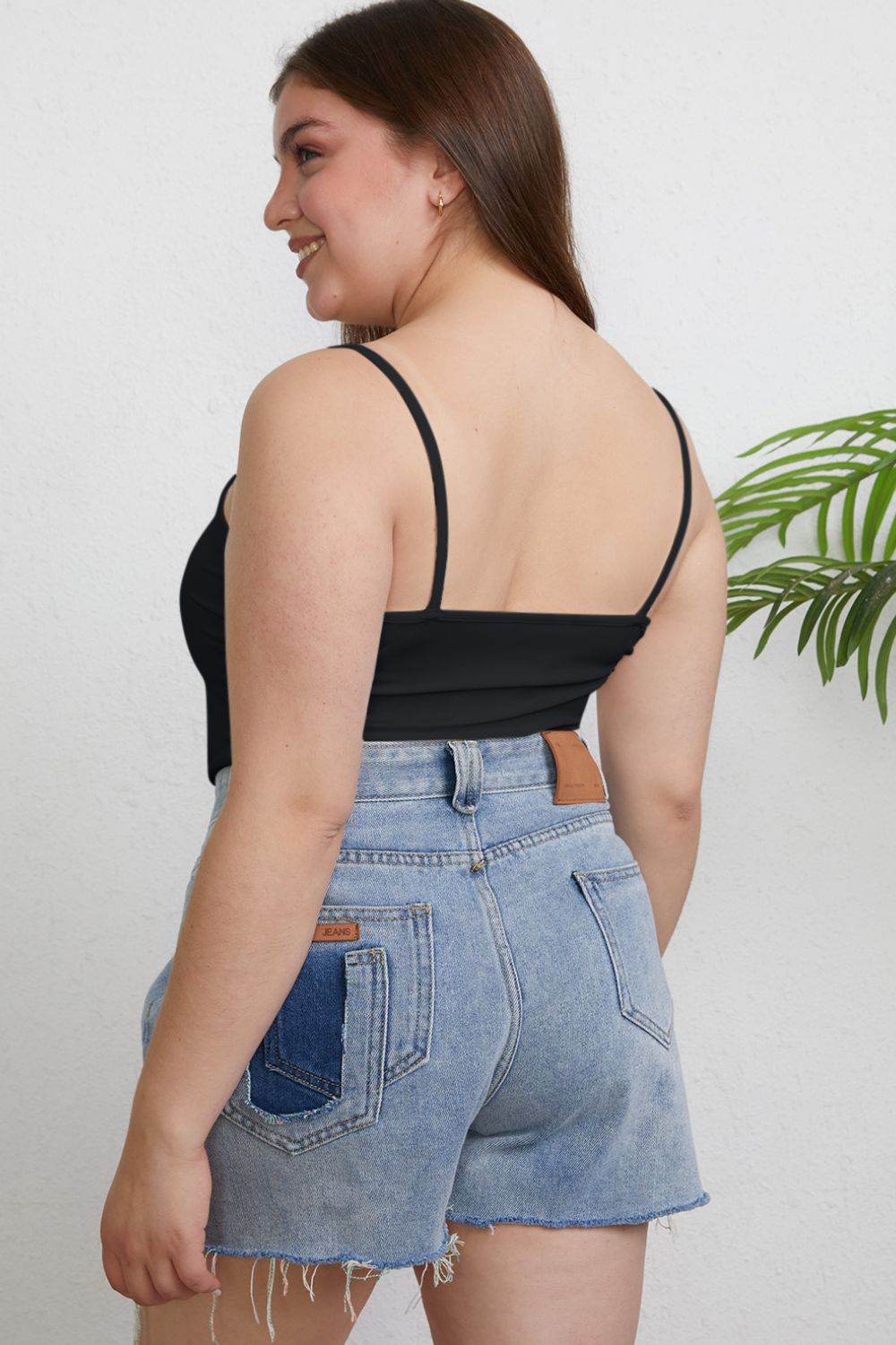 Basic Bae Full Size Round Neck Slim Cami - DaTrendStore.Com