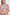 Umgee Tropical Print Collared Shift Dress - Berry Mix