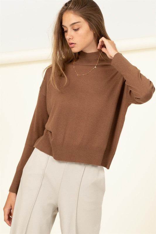 Warm Personality High-Neckline Sweater - DaTrendStore.Com