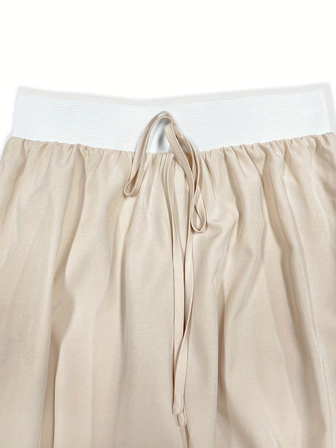 Round Neck Short Sleeve Top and Tied Pants Set - DaTrendStore.Com