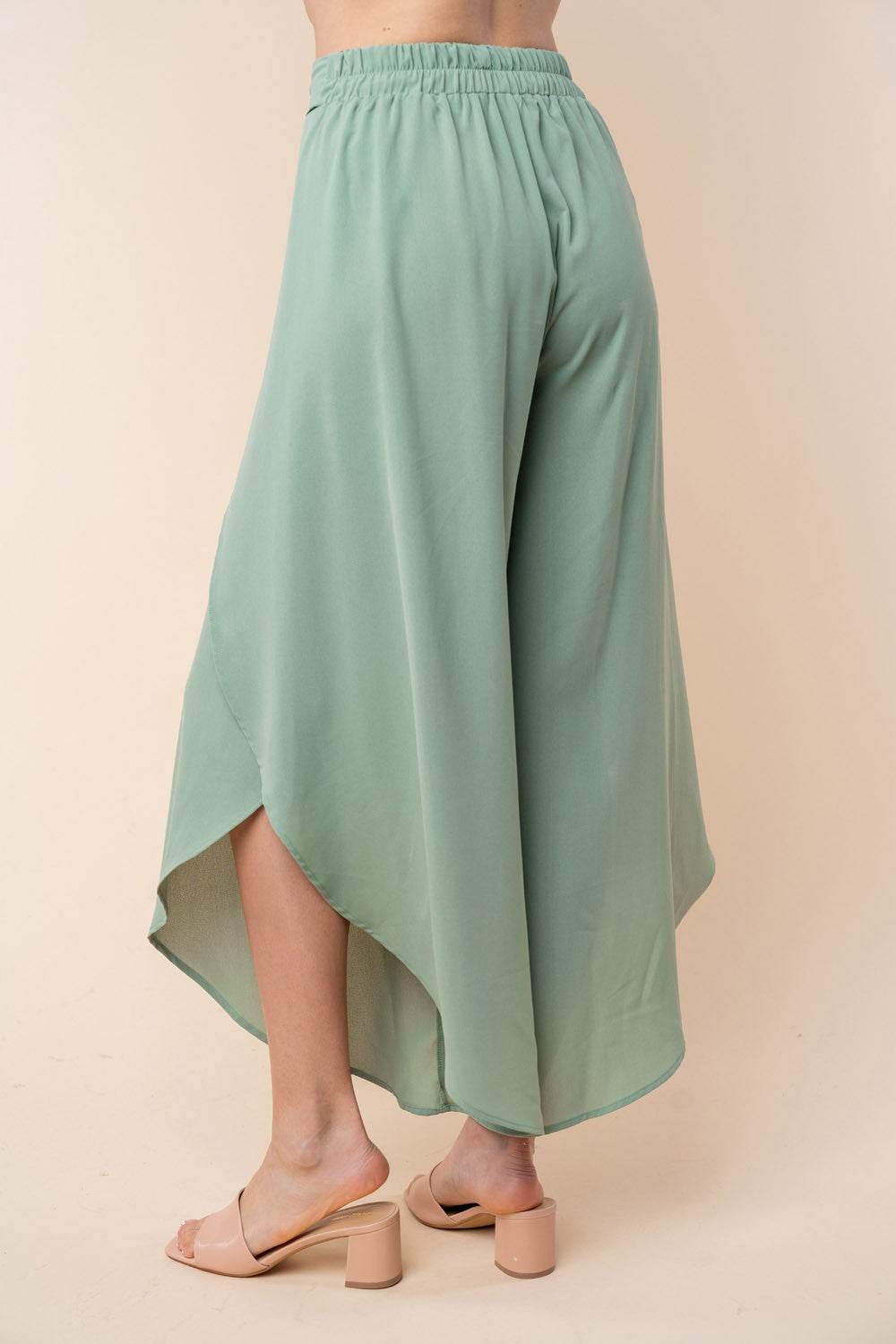 White Birch High Waisted Woven Pants - DaTrendStore.Com