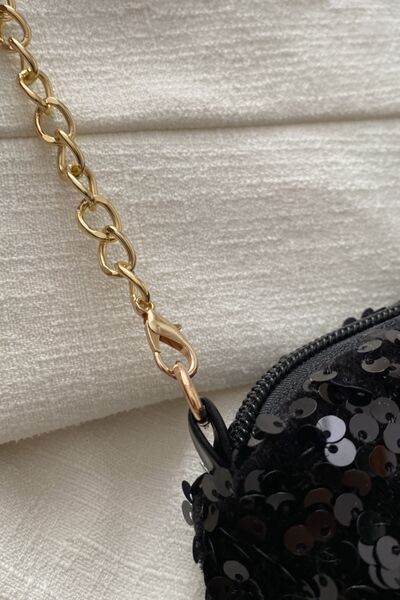 Sequin Removable Strap Shoulder Bag - DaTrendStore.Com