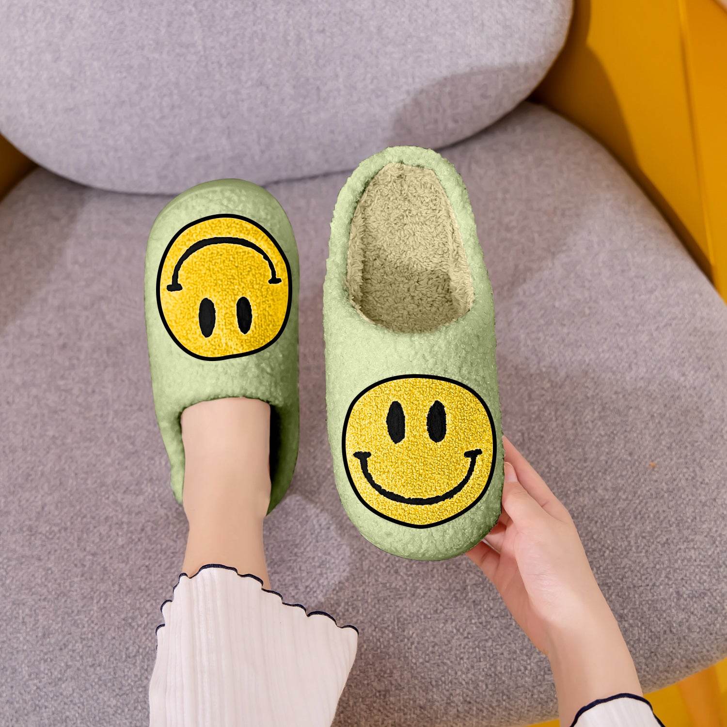 Melody Smiley Face Slippers - DaTrendStore.Com