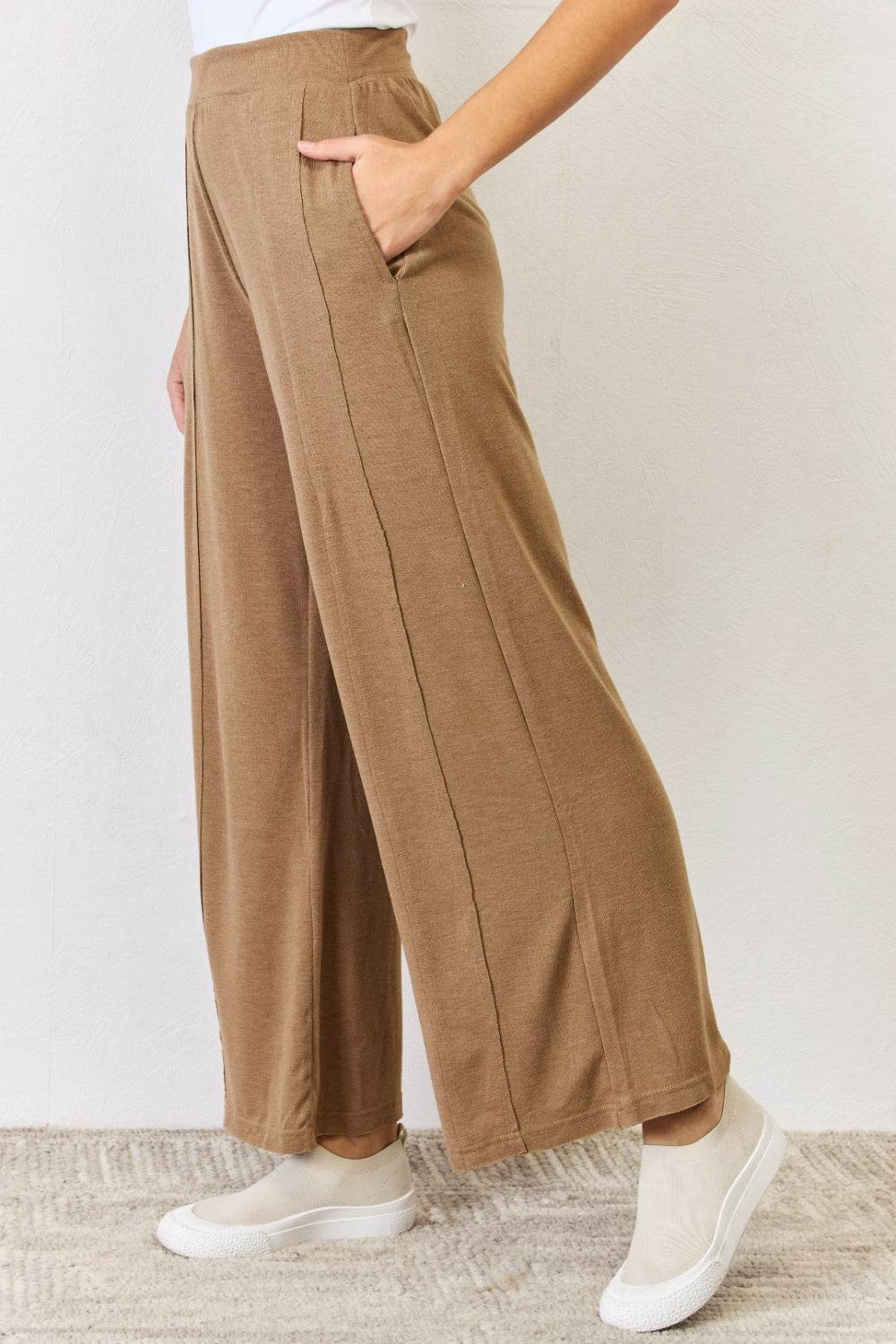 RISEN Ultra Soft Wide Leg Pants - DaTrendStore.Com