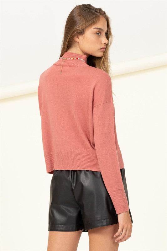 Warm Personality High-Neckline Sweater - DaTrendStore.Com