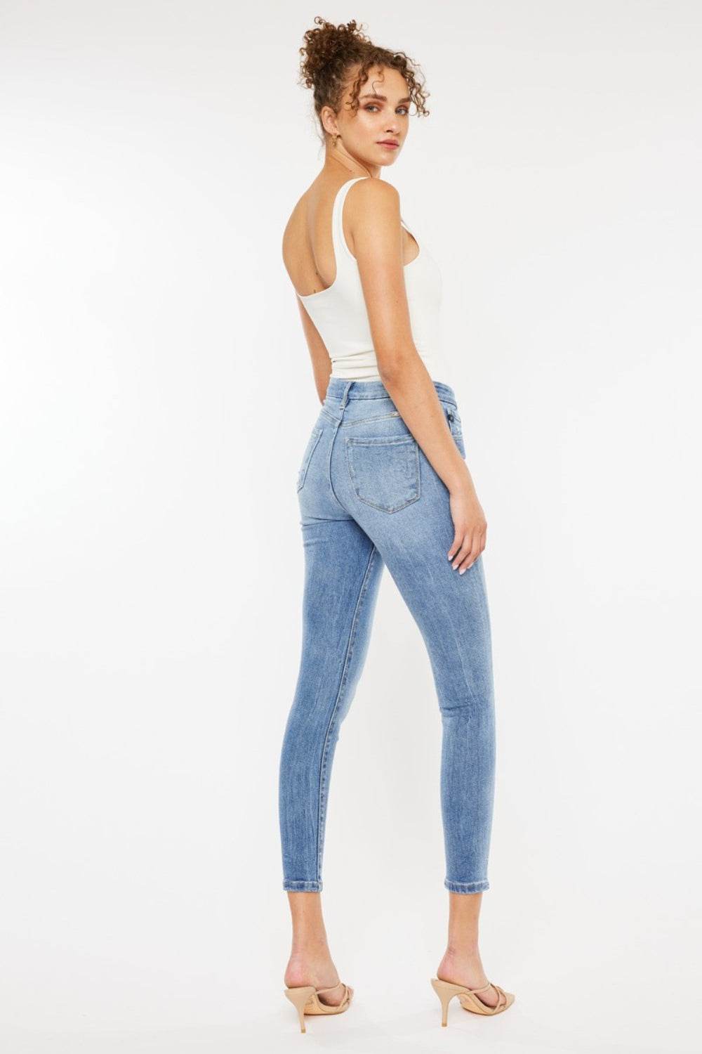 Kancan High Waist Cat's Whiskers Skinny Jeans - DaTrendStore.Com