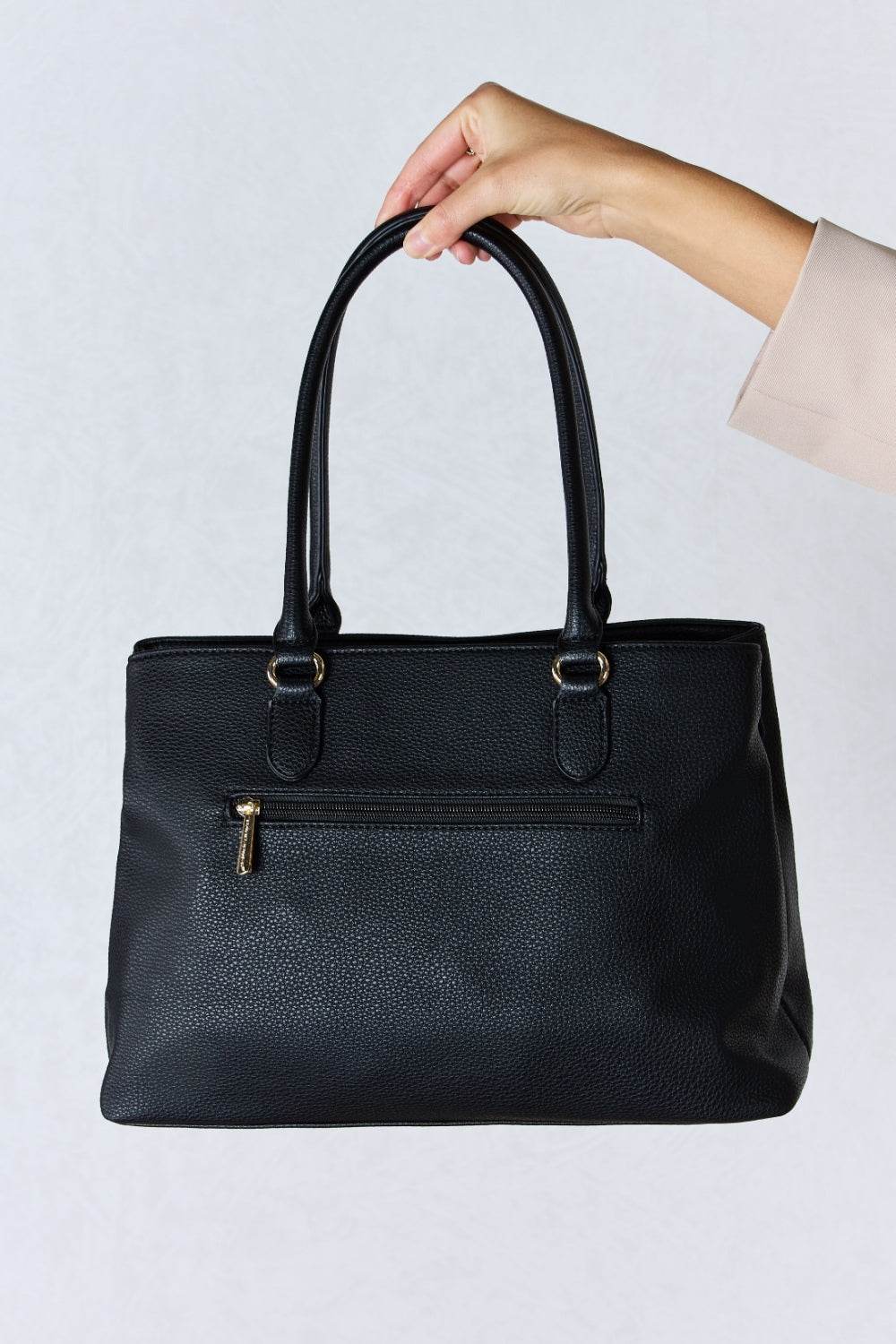 David Jones Structured Leather Handbag - DaTrendStore.Com