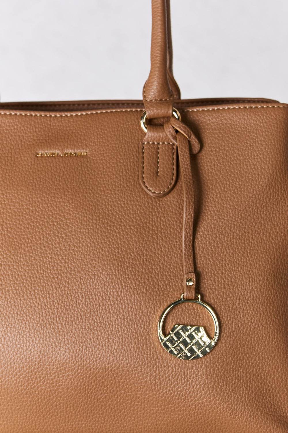 David Jones Structured Leather Handbag - DaTrendStore.Com