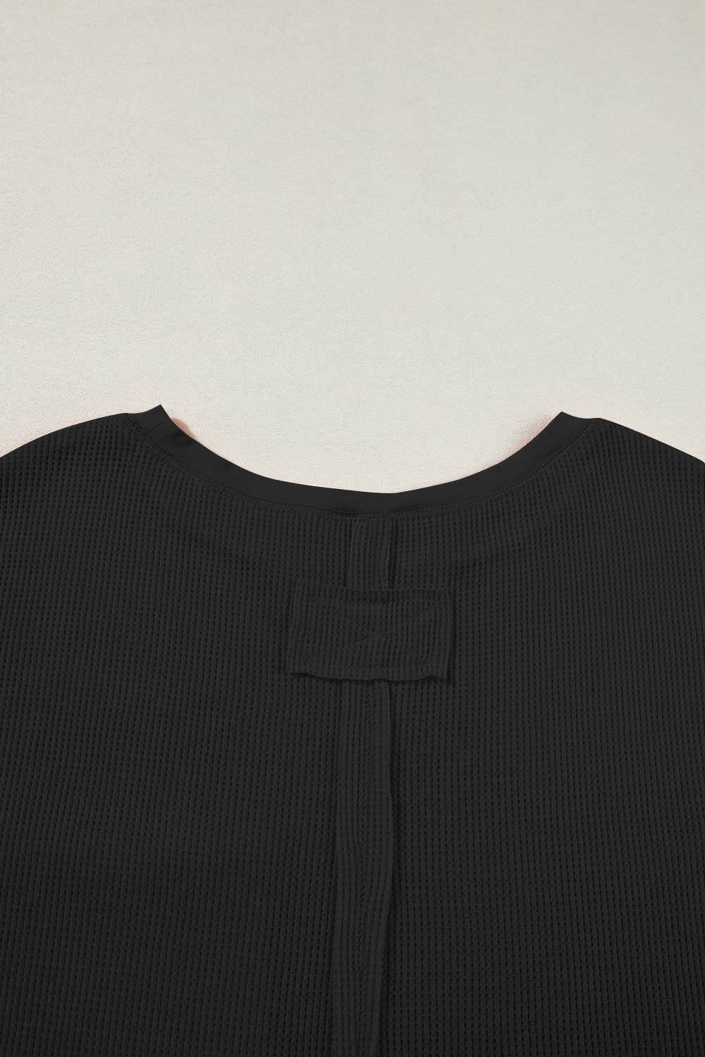 Waffle-Knit Half Sleeve Top and Shorts Set - DaTrendStore.Com