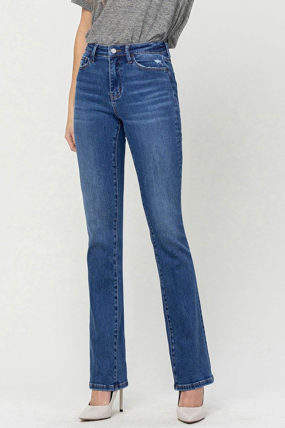 Vervet by Flying Monkey High Waist Bootcut Jeans - DaTrendStore.Com