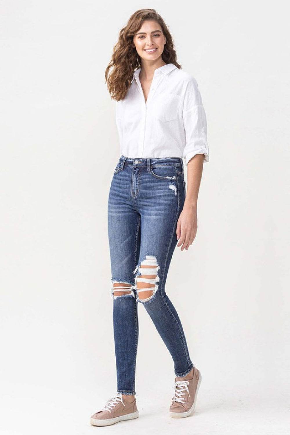 Lovervet Hayden Full Size High Rise Skinny - DaTrendStore.Com