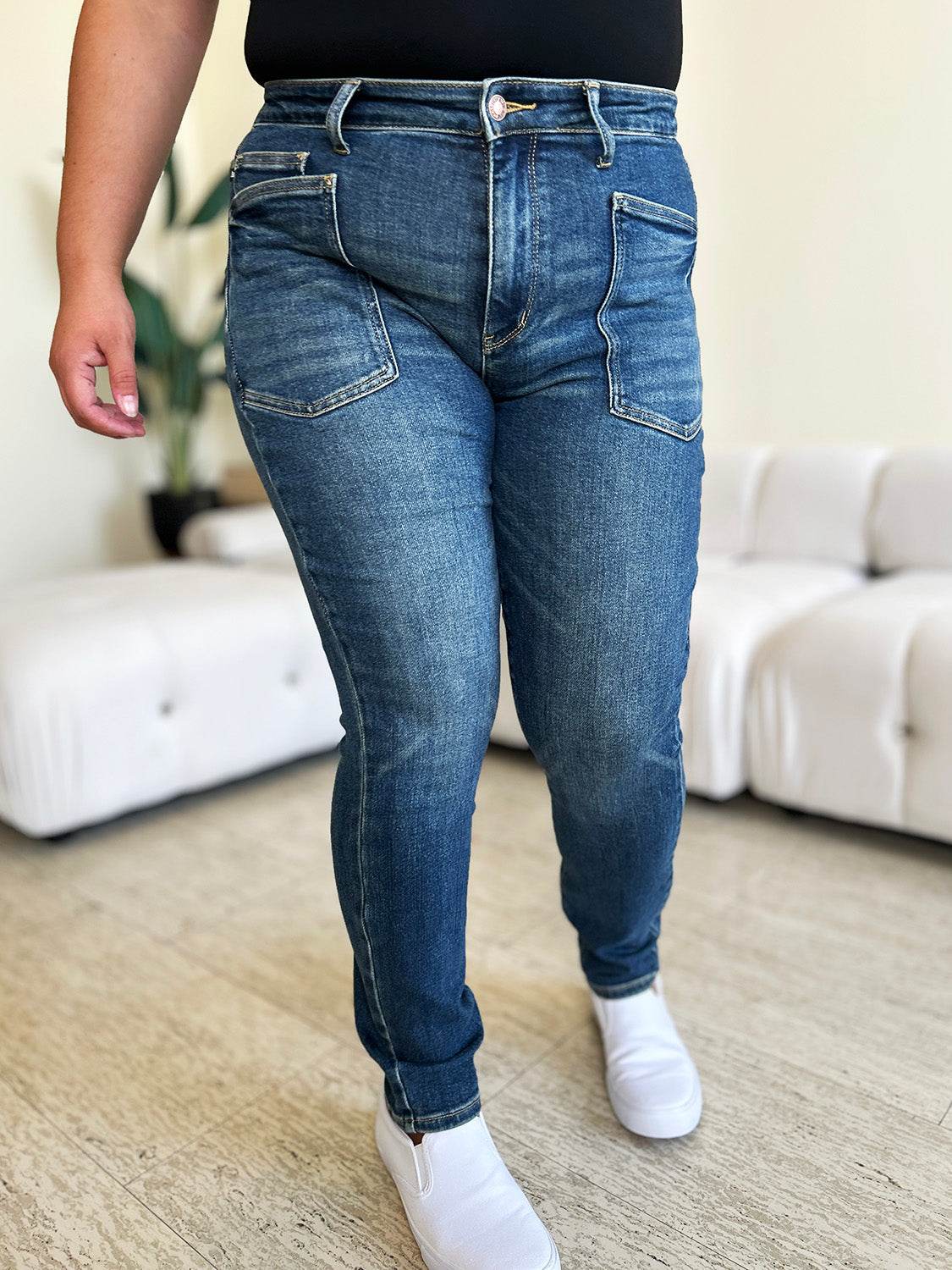Judy Blue Full Size High Waist Skinny Jeans - DaTrendStore.Com