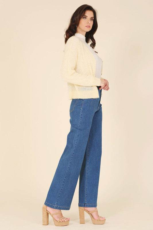 Wool blended sheer cardigan - DaTrendStore.Com