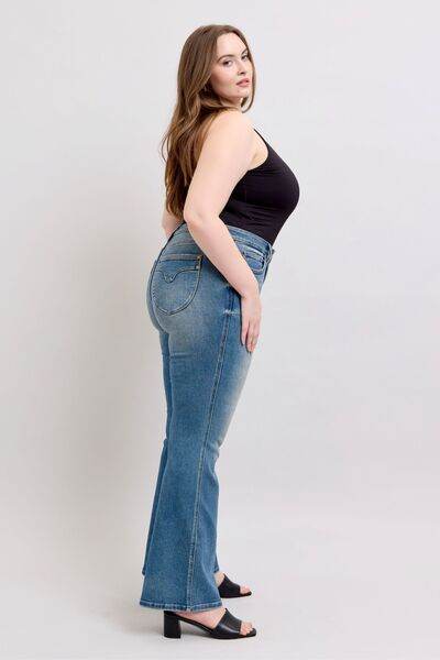 Judy Blue MR Tummy Control Vintage Wash Jeans - DaTrendStore.Com
